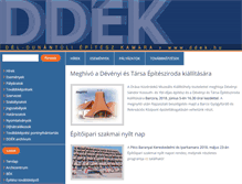 Tablet Screenshot of ddek.hu